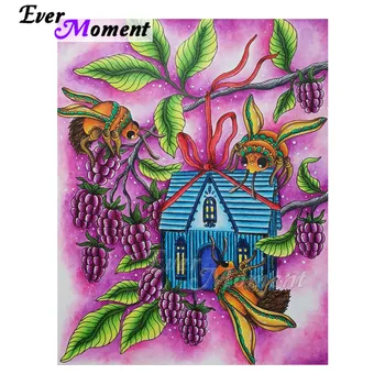 

Ever Moment Diamond Painting House on Branch Bee Purple Full Square Drill Picture Of Rhinestone Diamond Embroidery 3F2265