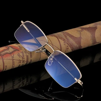 

Ultra Light Mens Business Reading Glasses Resin Magnifying Eyewear Titanium Alloy Retro Hyperopia Eyeglasses +1.00~+4.0 Diopter