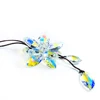 Car Hanging Ornament Rearview Mirror Hanging Ornaments Crystal 3D Flower Car Pendant Lucky Auto Interior Decoration Accessories 4