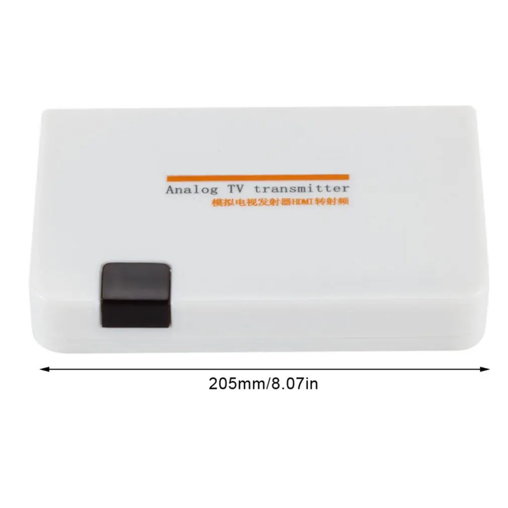 Universal HDMI-compatibility To RF Coaxial Converter Box Adapter Cable with Remote Control Power Supply for TV Converting