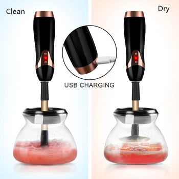 

USB Charging Electric Makeup Brush Cleaner Convenient Silicone Make up Brushes Washing Cleanser Cleaning Tool Machine