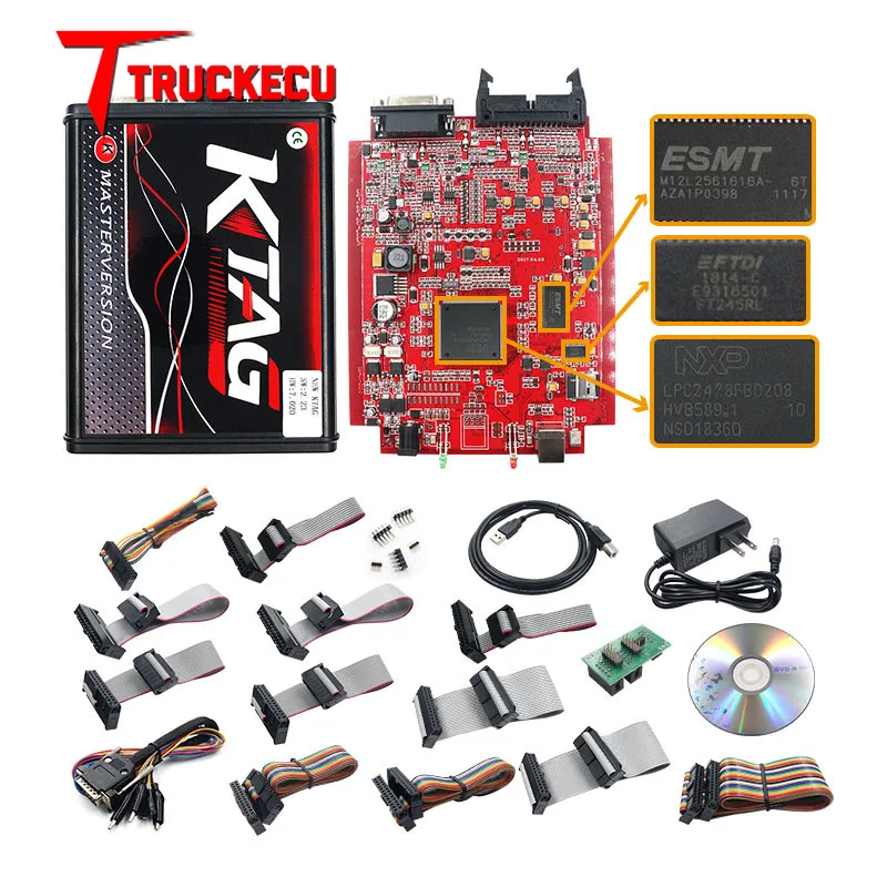 KESS V2 V2.47 V5.017 EU красный ECM Титан KTAG V2.25 V7.020 4 светодиодный онлайн мастер-версия BDM Рамка ECU OBD2 автомобиль/Грузовик программист