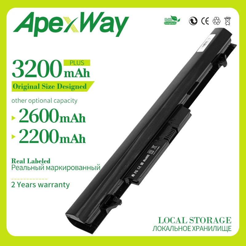 Аккумуляторная батарея Apexway для ноутбука HP OA04 OA03 240 G2 CQ15 CQ14 Compaq Presario 15-S000 |