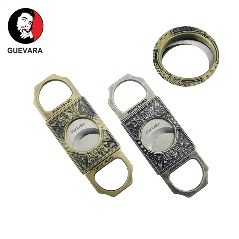 ゲバラステンレス鋼シガーカッターアンティークレトロ色ダブルギロチン刃ハイエンドギフト Cigar Accessories Aliexpress