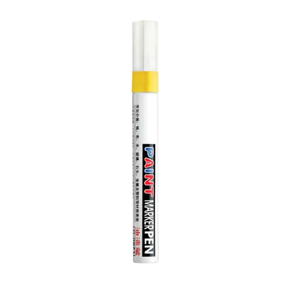 Yellow Высокое качество, автомобильная краска, ручка с граффити, масляная ручка, шина, подправка, граффити, знак в ручке, краска для обслуживания автомобиля, продукты для обслуживания - Цвет: Yellow