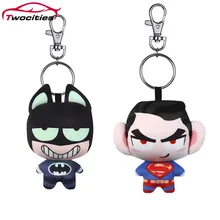 Брелок для ключей Подарочная сумка милый мультфильм Marvel Герой подвеска ПВХ фигура Подвески Мини кукла цинковый сплав Металлические кольца брелки