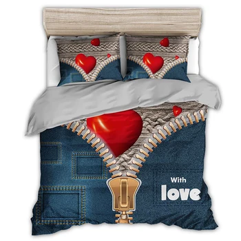 

3D Bedding Sets King Size Print Pattern Quilt Cover Bed Full Size Designer Cute Girls Bed 3pcs conforter set queen size