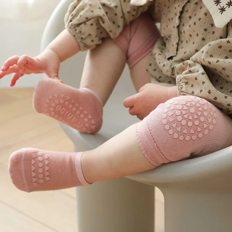 Lawadka-Calcetines y rodilleras antideslizantes para bebés y niños recién nacidos, conjunto infantil de 2 uds., estilo moderno, 2021