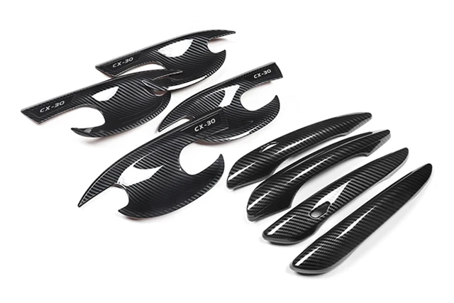 thumbnail image 2 of 8PCS Car Door Handle Sticker, Carbon Fiber Anti-Scratches Car Door Cup Protector Non Marking Auto Doo  B0bm5vm59h 2 of 10