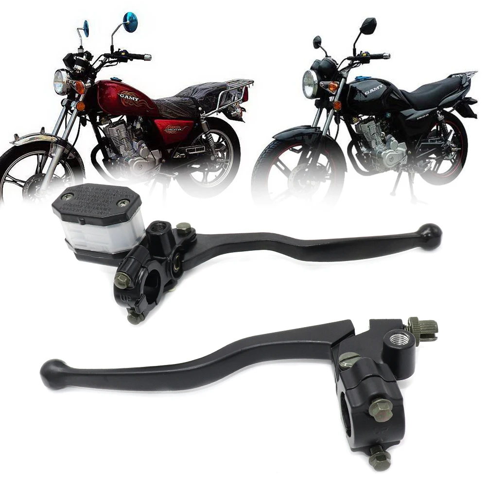CVO GN125 de la motocicleta Universal Negro palanca de embrague cilindro maestro de freno de la motocicleta cilindro maestro de freno hidráulico de acceso