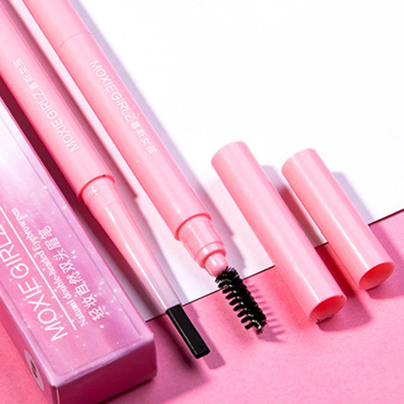 Double Head Multifunction Multi Color Eyebrow Pencil With Brush Easy To Use Eyebrow Pen Long Lasting Beauty Makeup Tool