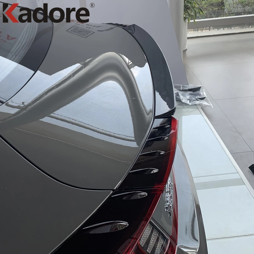 Для Hyundai Sonata 2020 2021 углеродное волокно Автомобильная Задняя отделка крышки