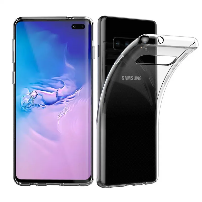 Ретро визитница для телефона samsung Galaxy Note 10 Plus 9 8 кожаные чехлы для samsung S10E S10 S9 S8 Plus задняя крышка - Цвет: Transparent TPU