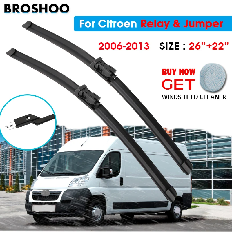 Car Wiper Blade For Citroen Relay & Jumper 26"+22" 2006 2013 Auto
