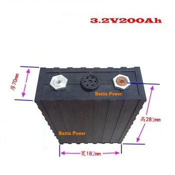 

8PCS Lifepo4 3.2V 200AH 3C 600A For diy 12v 800ah Photovoltaic Solar Energy Storage inverter scooter EV RV camper caravan