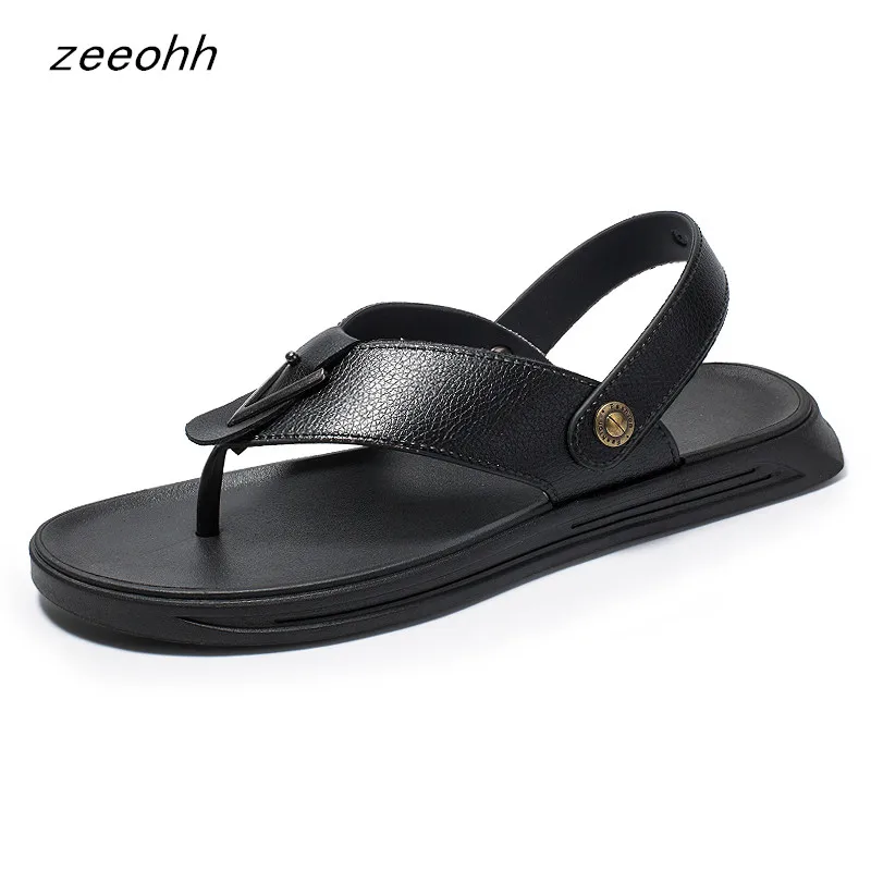

2019 new men's shoes large size summer fashion men's slippers men's sandals comfortable men's shoes beach men's flip-flops