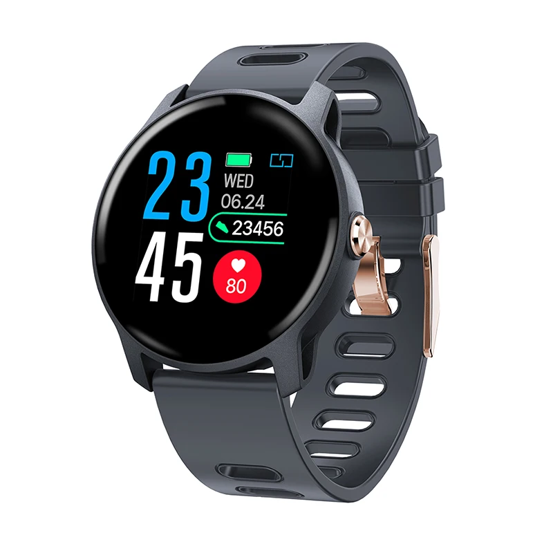 Grey-S08 SENBONO S08 Plus IP68 Водонепроницаемые мужские и женские Смарт-часы монитор сердечного ритма фитнес-трек умные часы для Android IOS для Xiaomi - Цвет: Grey-S08
