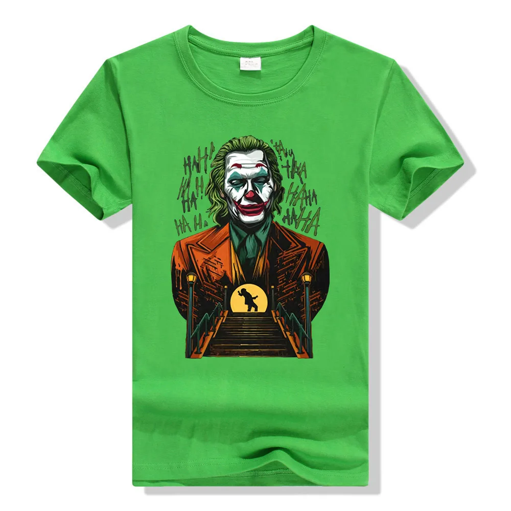 Зеленый Reborn Clown Arthur Fleck Joaquin Phoenix Can You Call Me Joker черная футболка с фигуркой - Цвет: Зеленый
