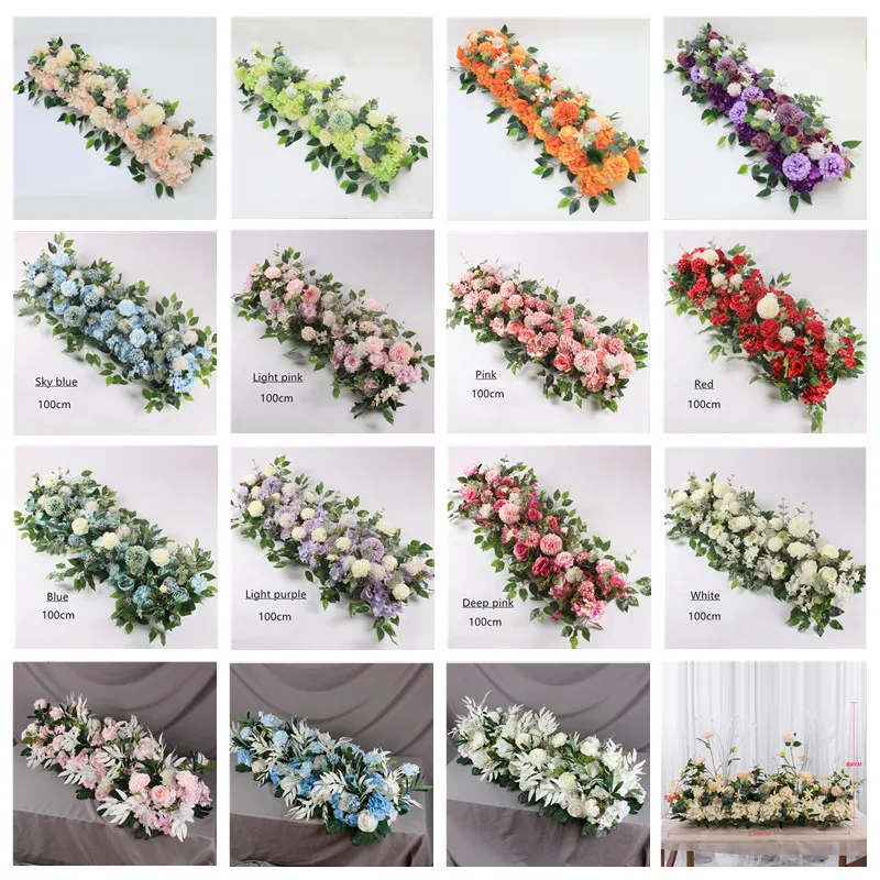6pcs artificial seidenrosen flores rosas de muro pared DIY boda carretera y 6pcs artificial seidenrosen flores rosas de muro pared DIY boda carretera y