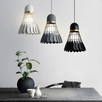 

Nordic modern simple gym cafeteria dining room badminton Children's room led Chandelier