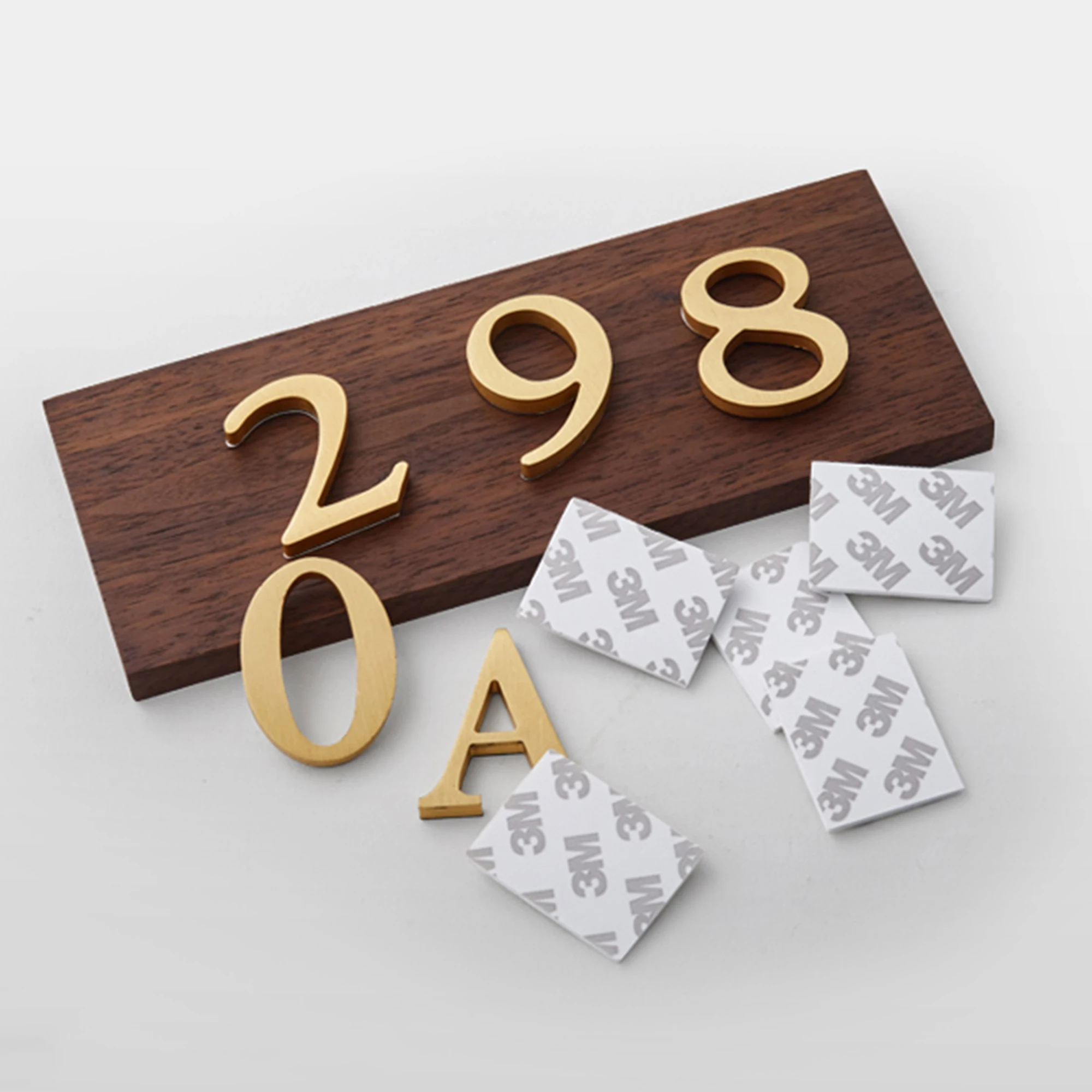 Brass Plate Door Number Brass Wall Numbers Brass Address Sign Brass Door Sign Door
