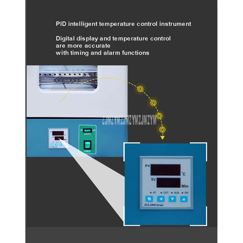 600W Electric Constant Temperature Drying Oven With Fan Thermal Cycle Drying For Industrial Medical Health Scientific 101-00AB
