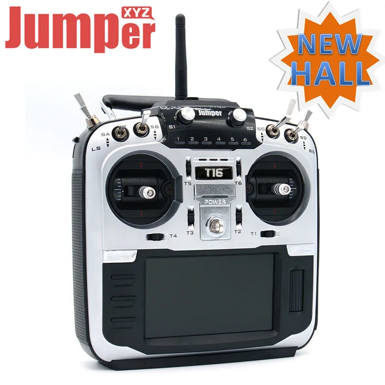 

Jumper factory Store T16 Pro Hall Gimbal Open Source Multi-protocol rc controller Transmitter RF Module 2.4G 16CH 4.3" LCD