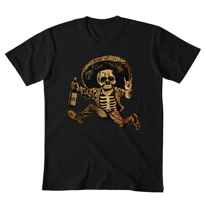 Посада День мертвых Outlaw Футболка день dia de los muertos мексиканское народное искусство