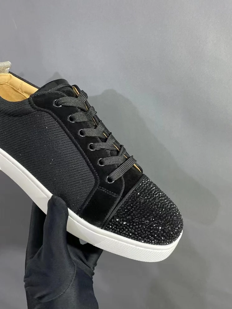 Brand Beertola Spring Manual Sports Shoes For Men Black Crystal Casual Flats Style Loafers Walking Party Sneakers Mixed Color 2