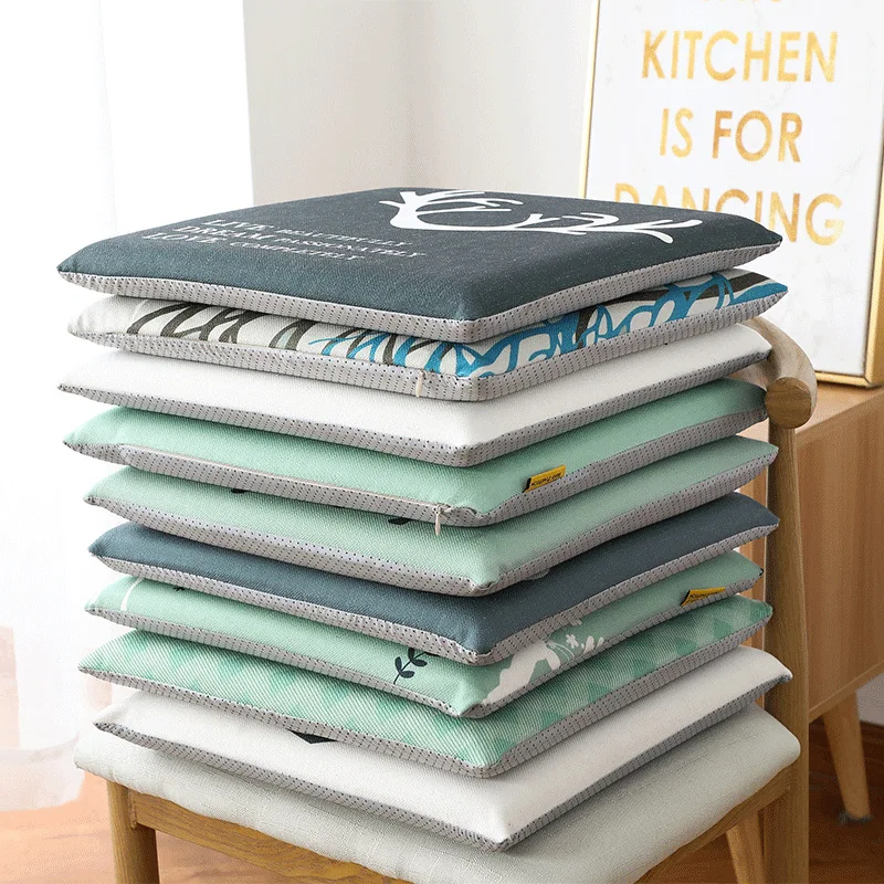 

Cushion Northern European-Style Cotton Linen Breathable Four Seasons Thick Students Computer Chair Butt Car Catering Office Pad