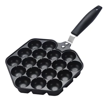 

Takoyaki Pan Cooking Tool Anti Scalding Quail Eggs BBQ Accessory 18 Holes Non Stick Durable Kitchen Tools Baking Mold Restaurant