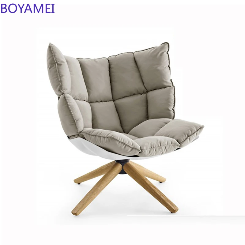 

Single Sofa Chair Rice Husk Chair Muscle Chair Club Sales Office Negotiation Chair Designer Leisure Chair