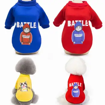 

Cartoon Dog Clothes Classic Pet Dog Hoodies Clothes For Small Dog Autumn Coat Jacket for Yorkie Chihuahua Puppy Clothing