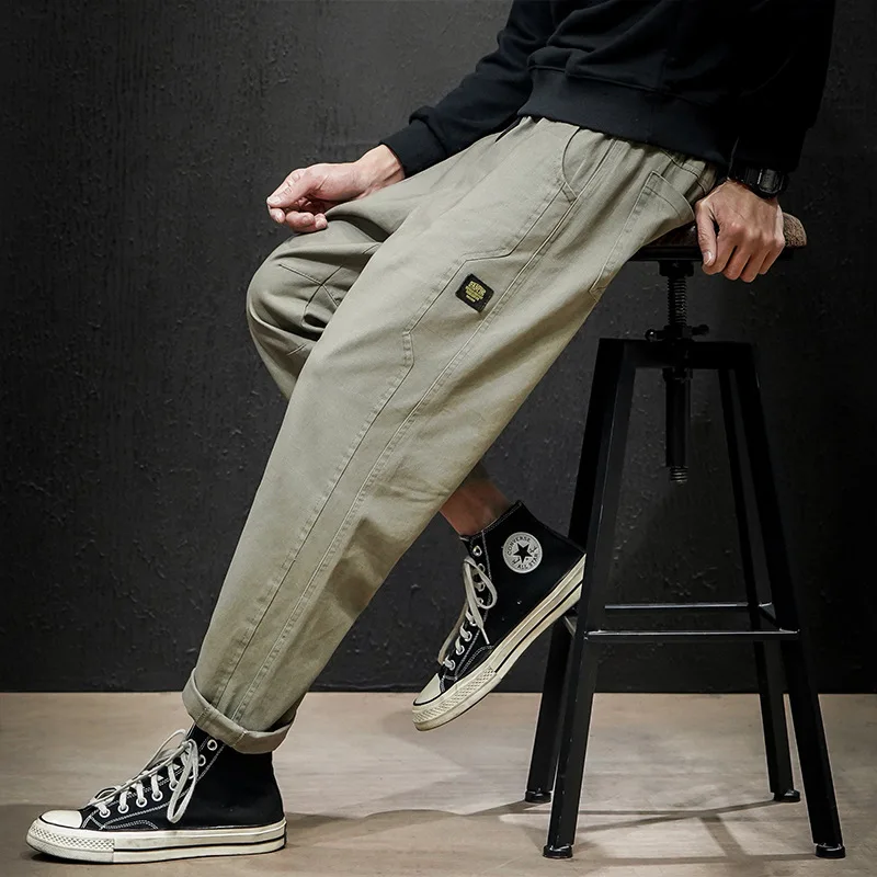 

2020 Spring New Style Japanese-style Macheda Large Size Straight-Cut Casual Capri Pants M-5x Hk2012