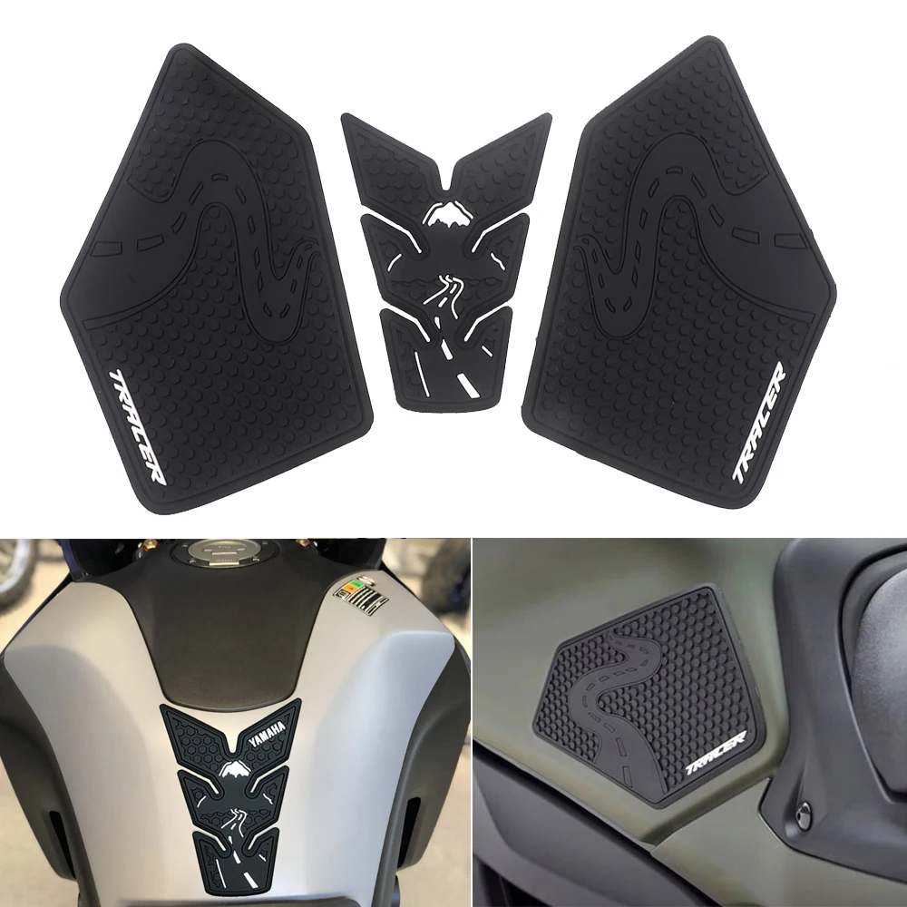 

NEW Motorcycle Non-slip Side Fuel Tank Stickers Waterproof Pad Rubber Sticker For YAMAHA MT-09 MT09 TRACER 900 TRACER 9 GT 2021