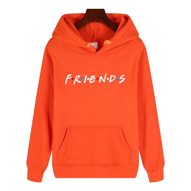 

friends tv show logo letter alphabet couple clothes boys man male autumn winter fleece hoodies