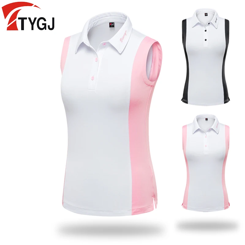PGM Women Sleeveless Golf Shirts Ladies 