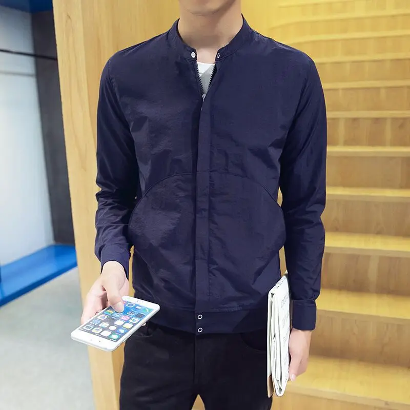 

Summer New Style Men Thin Baseball Collar Driving Sun-resistant Clothing Youth Versatile Breathable Sun-resistant Jacket