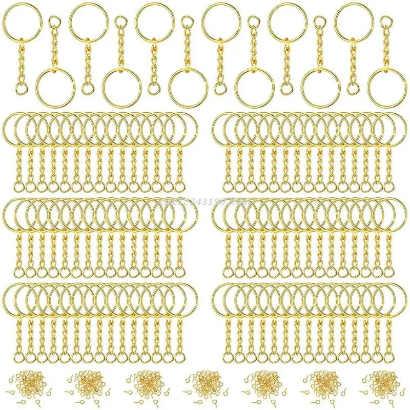 350Pcs Bulk Keychains Ring Set Keychain Hardware Clips Key Chain Rings Jump  Ring Screw Eye Pins Acrylic Blank Keychains Crafts - AliExpress