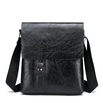 

PosBuy Briefcase Men Business Solid Color Soft PU Zipper Shoulder Bag Fashion Side Bag for Man Crossbody Bag Cellphone iPad Flap