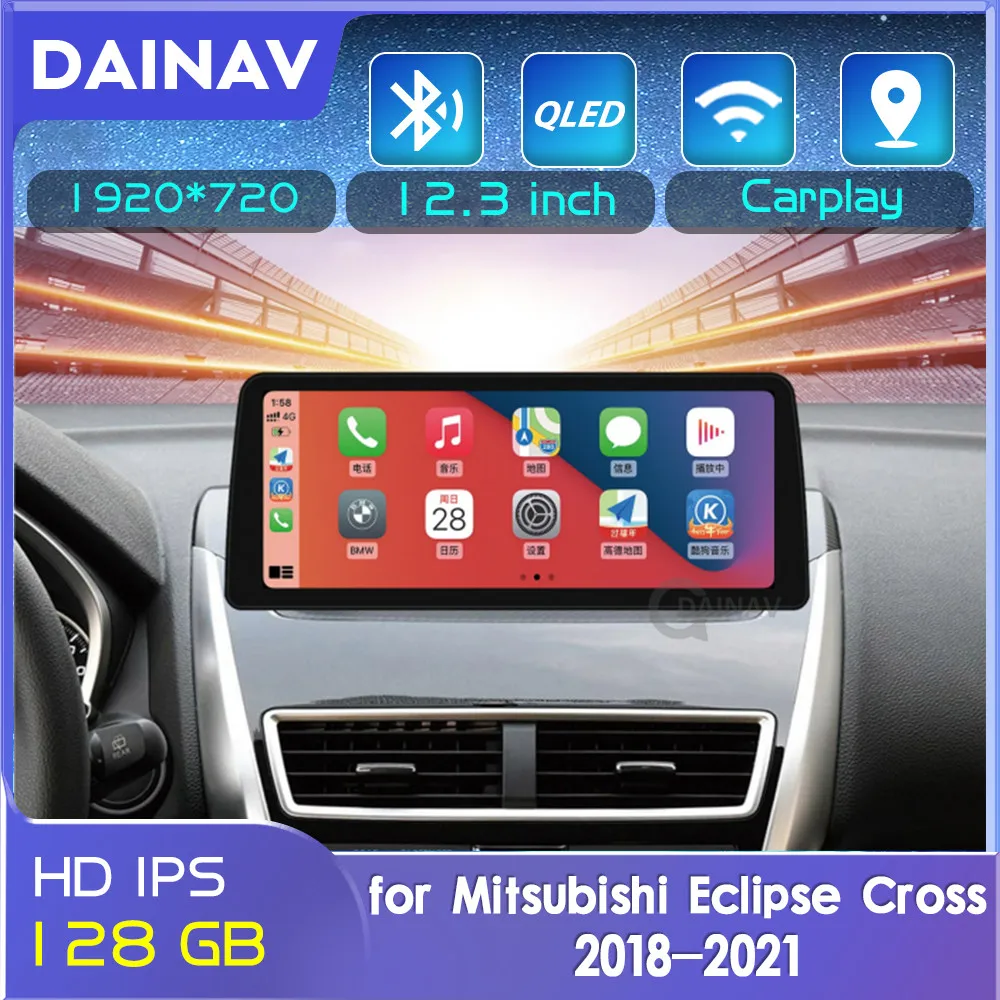 

12.3 Inch For Mitsubishi Eclipse Cross 2018-2021 Car Android Radio Stereo DSP Carplay Multimedia Player GPS Navigation DVD