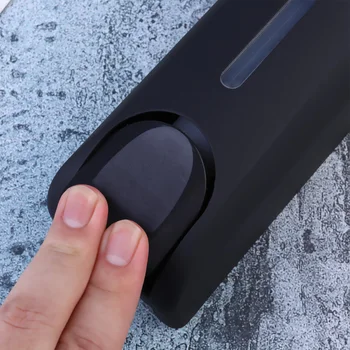 

1Pc Wall-mounted Lotion Bottle Dispenser Bathroom Push Button Soap Bottle Shampoo Bottle for Home Hotel (Black)