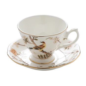 

English Afternoon Tea Set Coffee China Bone Turkey Coffee Cup European Expresso Small Luxury Tazza Ceramica Set Drinkware AA60BD