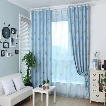

New Butterfly Printing Shade Curtains for Living Dining Room Bedroom.