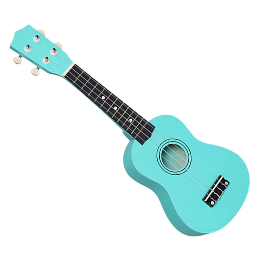 

21 Inch Soprano Ukulele Uke Spruce Sapele Four Strings plastic