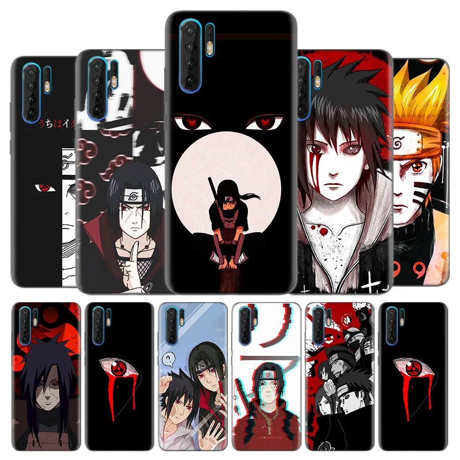 

Silicone Case for Huawei P30 P20 P10 Mate 30 20 10 Nove 5 5i Pro Lite P Smart Z Plus 2019 Back Cover Sasuke Naruto