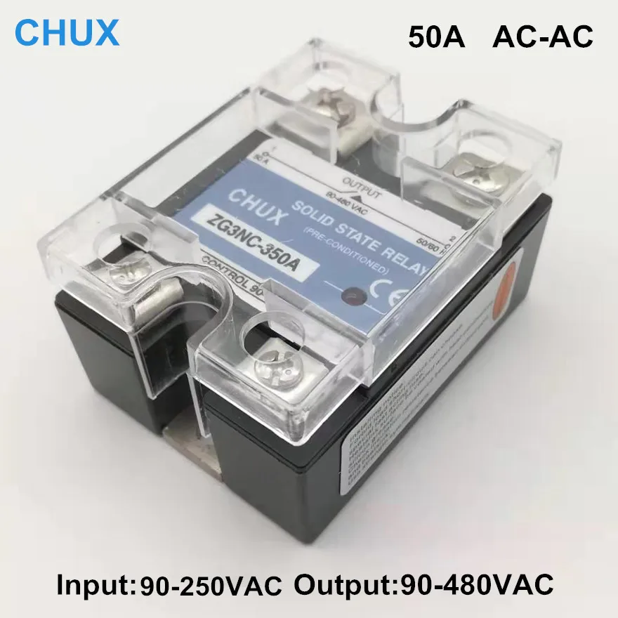 

50A Single phase Solid state relay 220v AC to 480v AC SSR-50AA SSR relays