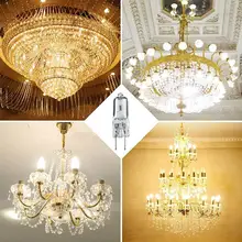 

4Pcs G6.35 12V Light Bulb 12V GY6.35 Halogen Bulb 50W G6.35 12V Lamp V0P3