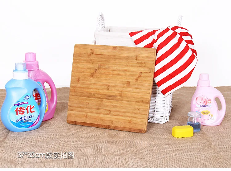 Moso Bamboo Non-Plastic Thick Anti-slip Durable Medium Washboard Household Washboard