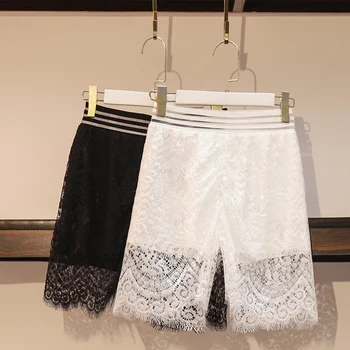 

Black White Women Summer Skinny Safety Shorts Lace Panties Comfy Briefs Shorts Fit for Dress Ladies Lace Underwear